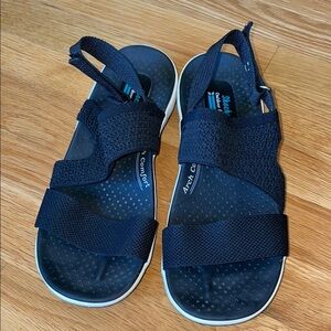 Skechers Black Sandals Arch Comfort Outdoor Lifestyle 8